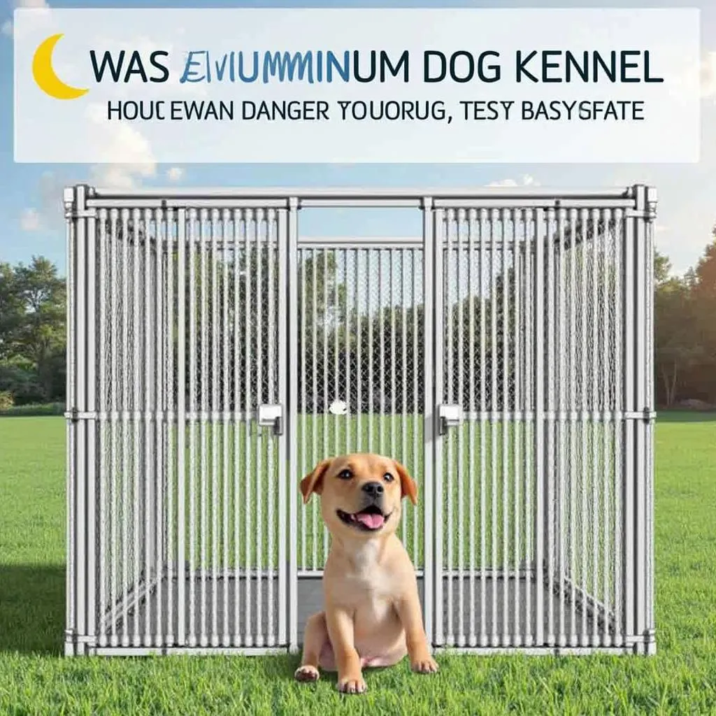 Weatherproof aluminum dog kennel