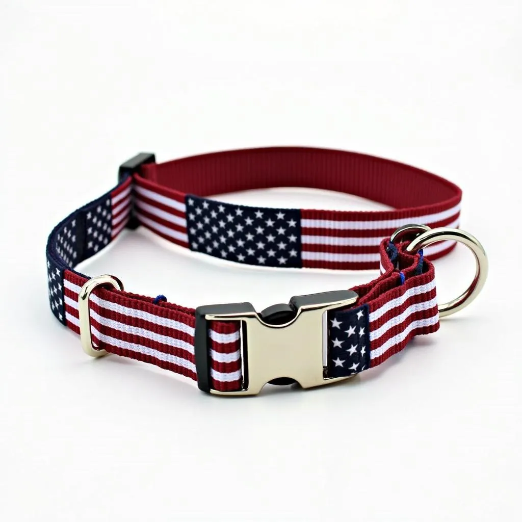 American flag dog collars for small dogs