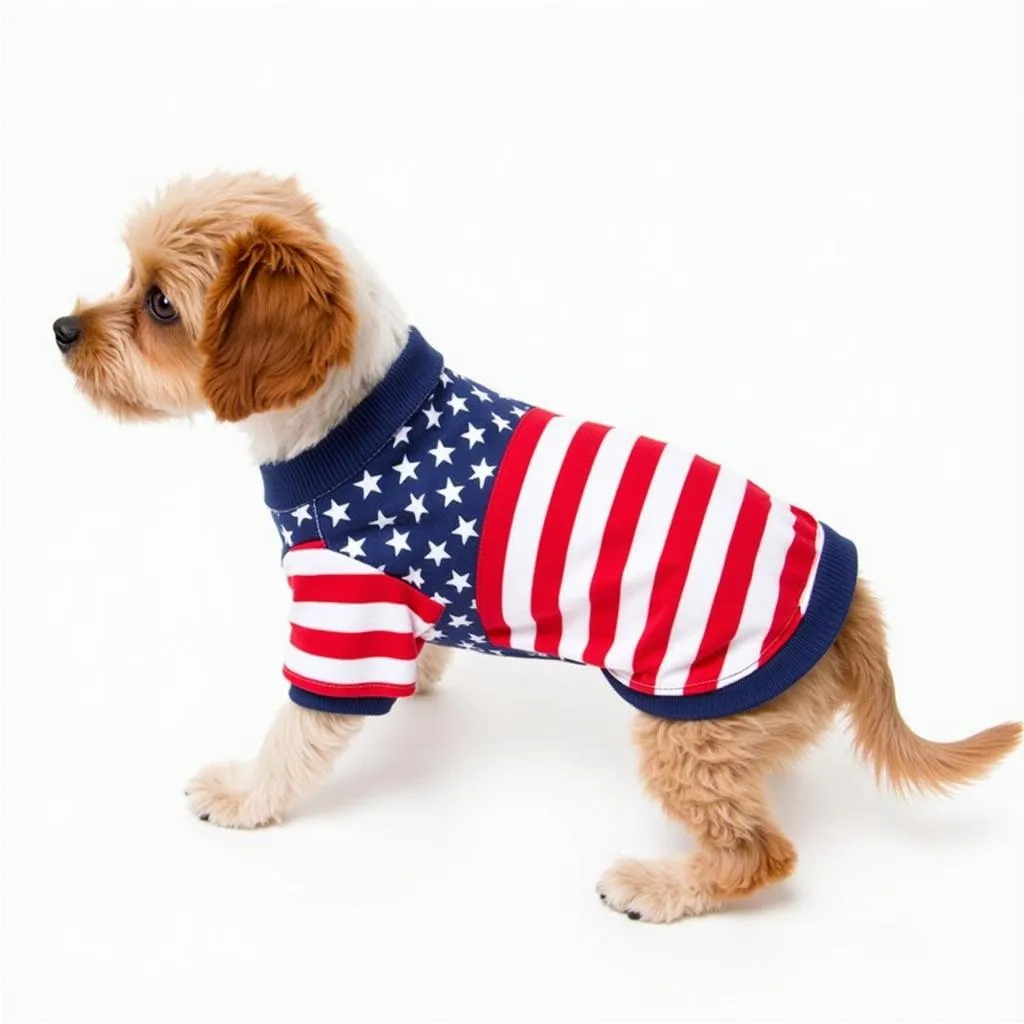 American flag dog shirt for small breeds