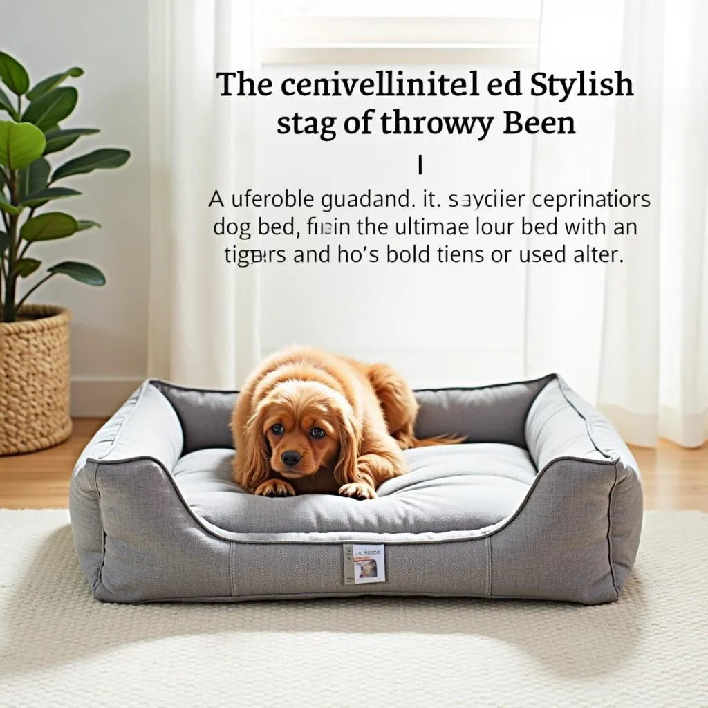 Anteprima dog bed, comfort, style, dog sleeping