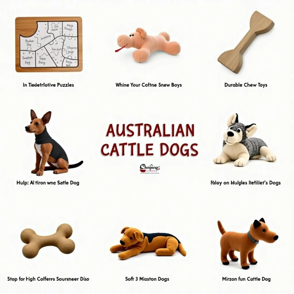 Australian Cattle Dog Toy Collection for Interactive Play