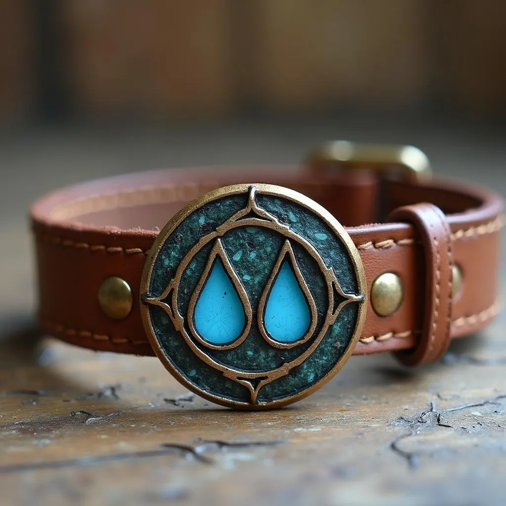 Avatar The Last Airbender Dog Collar Water Tribe Symbol