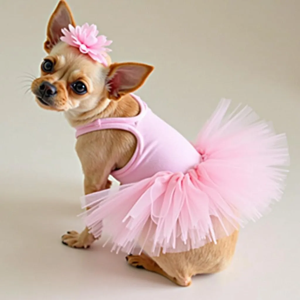 Pink Tutu Ballerina Dog Costume