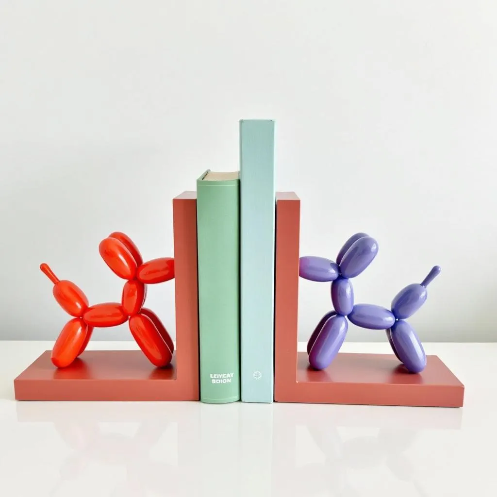 Resin Balloon Dog Bookends