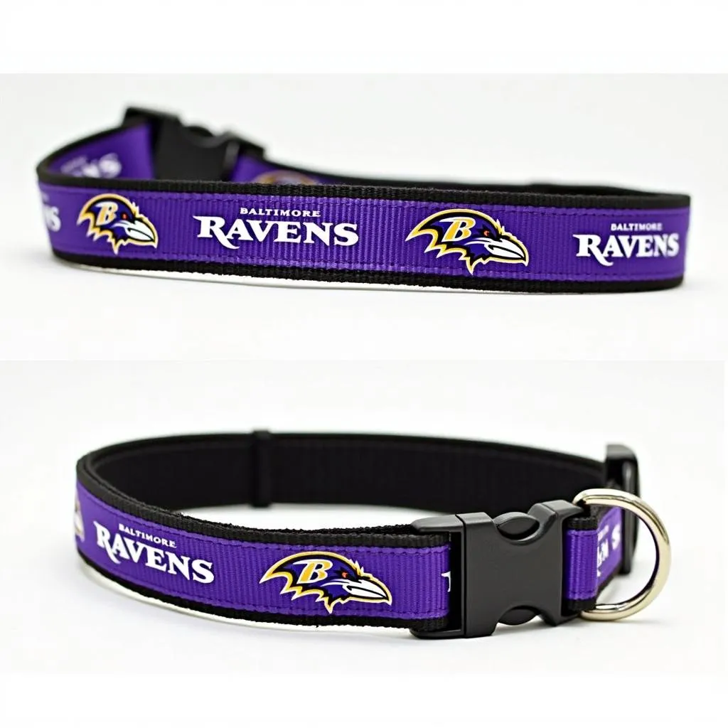 Baltimore Ravens Dog Collar in Team Colors