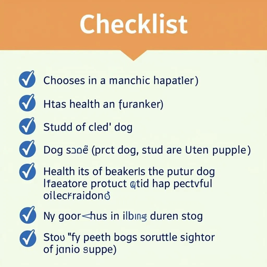 Beagle stud dog health checklist