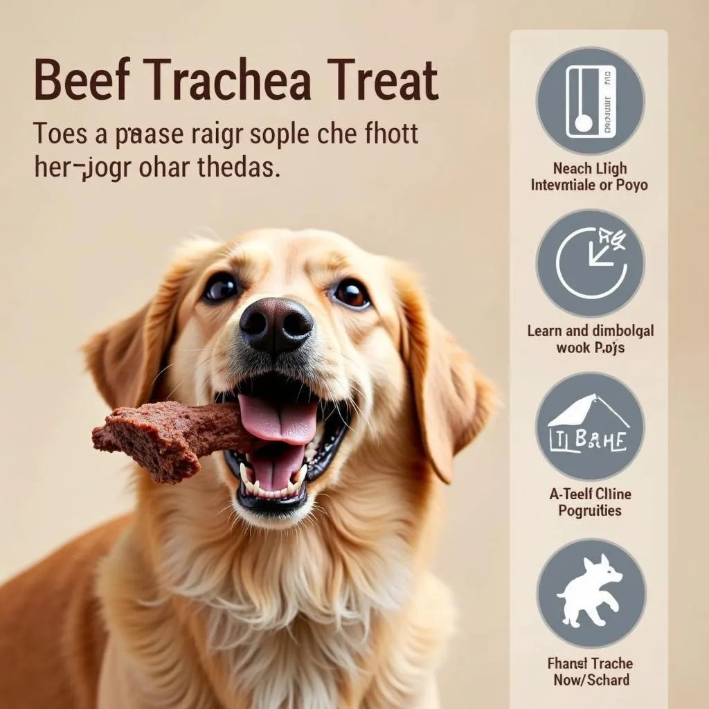 Beef trachea dog treat healthy