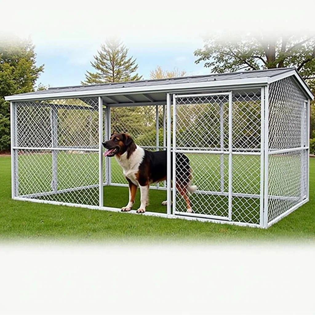 Behlen 10x10 Dog Kennel: Spacious and Safe for Large Breeds