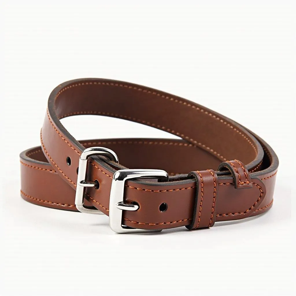 Durable Leather Dog Collar with Stylish Design