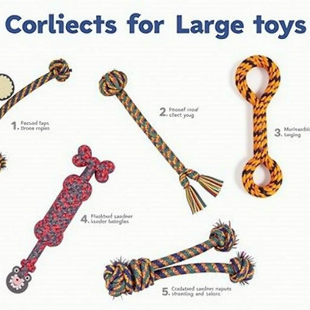 Durable rope tug toys for large dogs