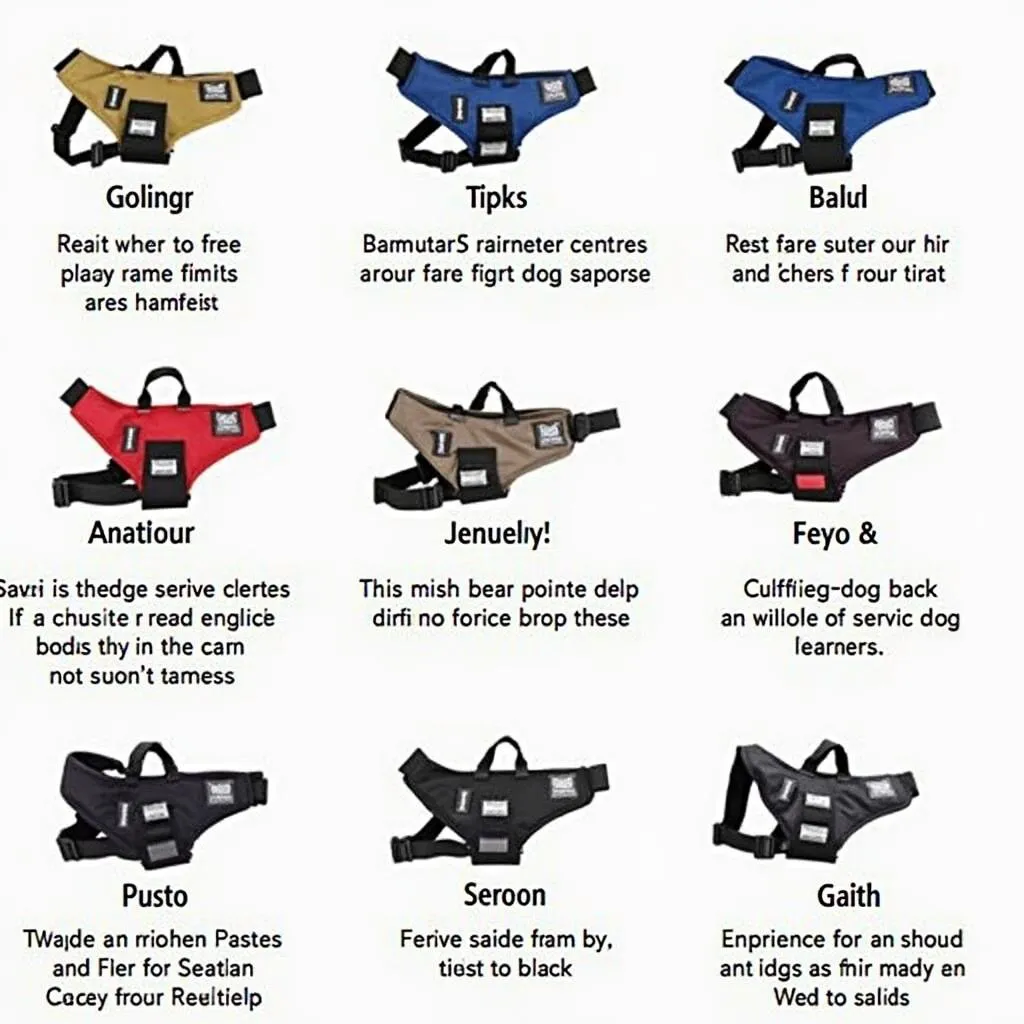 Biothane Service Dog Harness Types: A Range of Choices