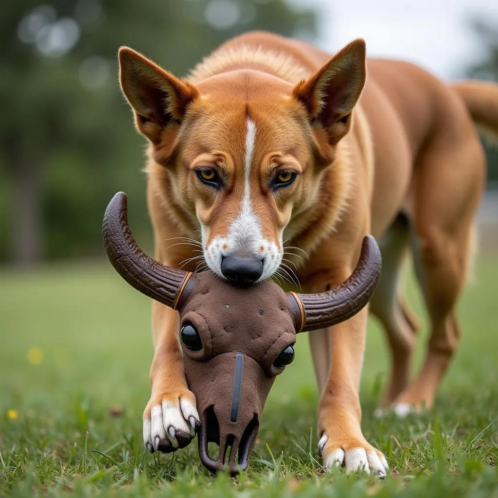 Bison Dog Toy for Large Breeds