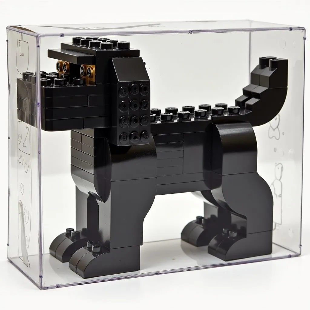 A black dog Lego set as a gift for a dog lover