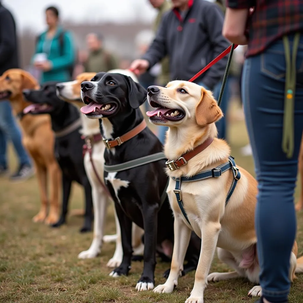 blind dog adoption event