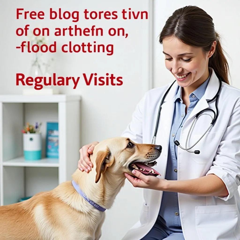 Dog blood clotting checkup: Importance of regular veterinary visits