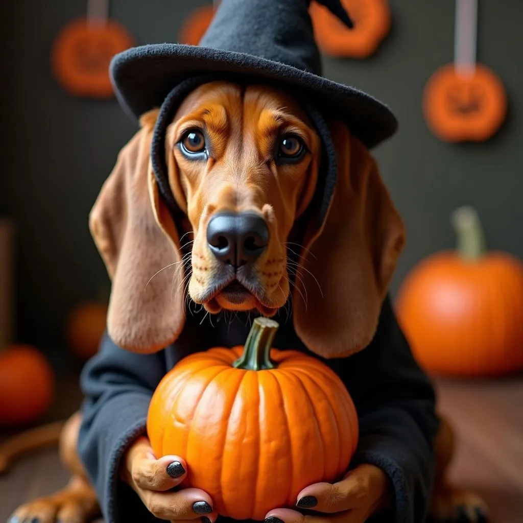 Bloodhound dog costume for Halloween