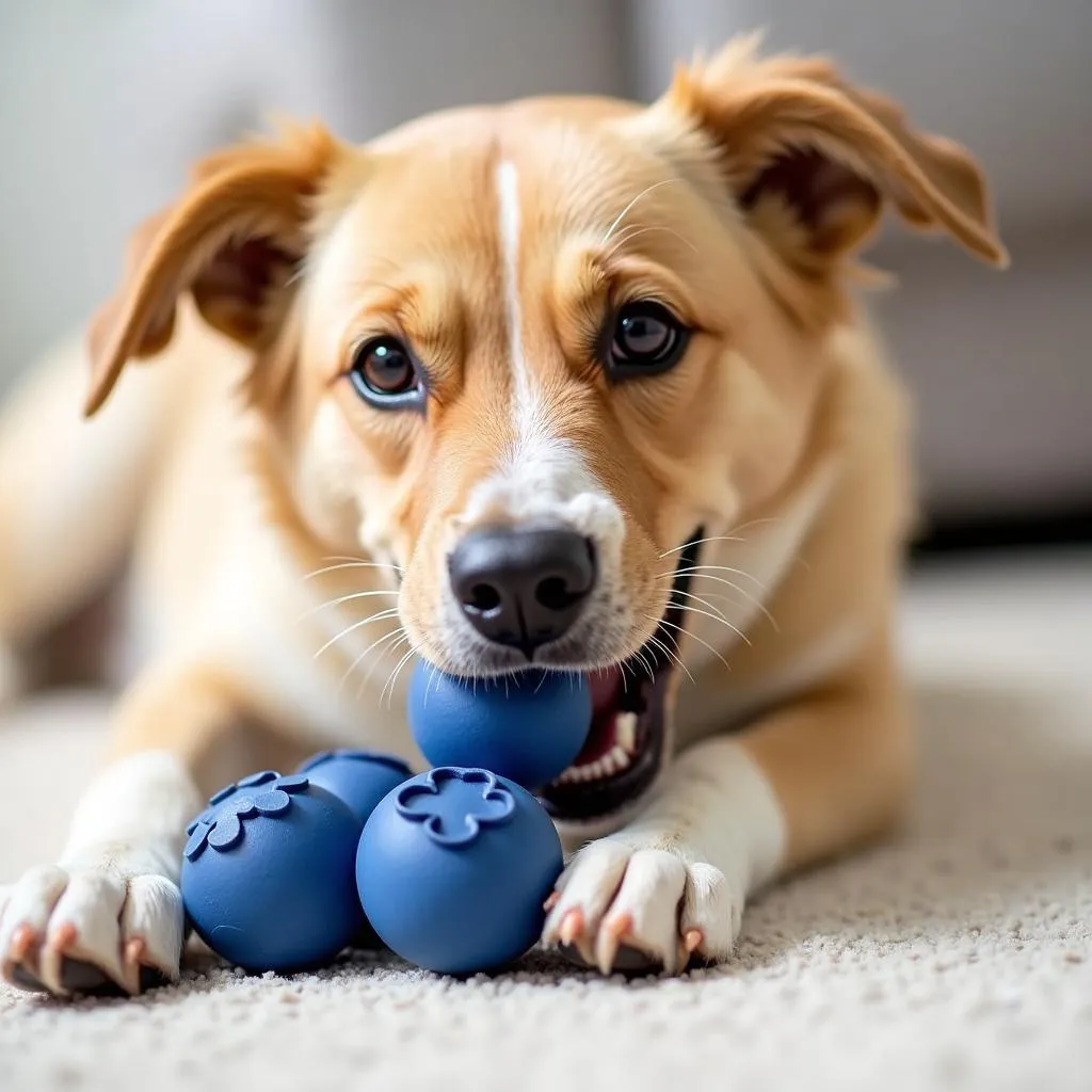 Blueberry Dog Toy Chewing