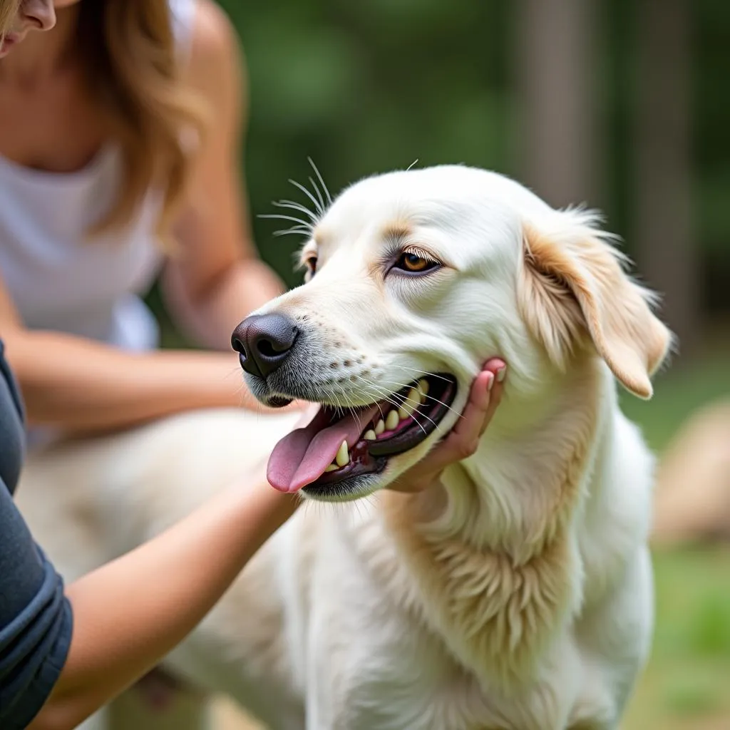 Using Bluing Shampoo to Brighten a White Dog's Coat