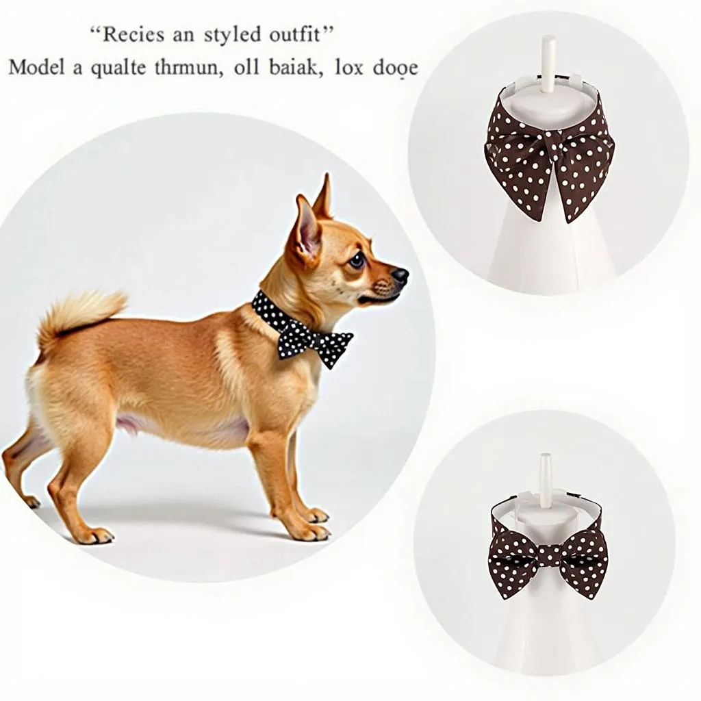 Dog bow tie accessory for small dogs