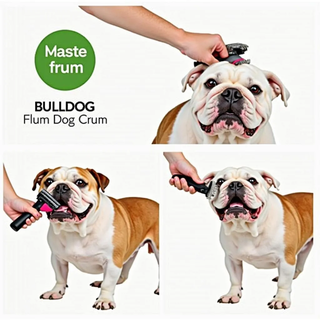 Bulldog clamp used for holding a dog's fur during grooming