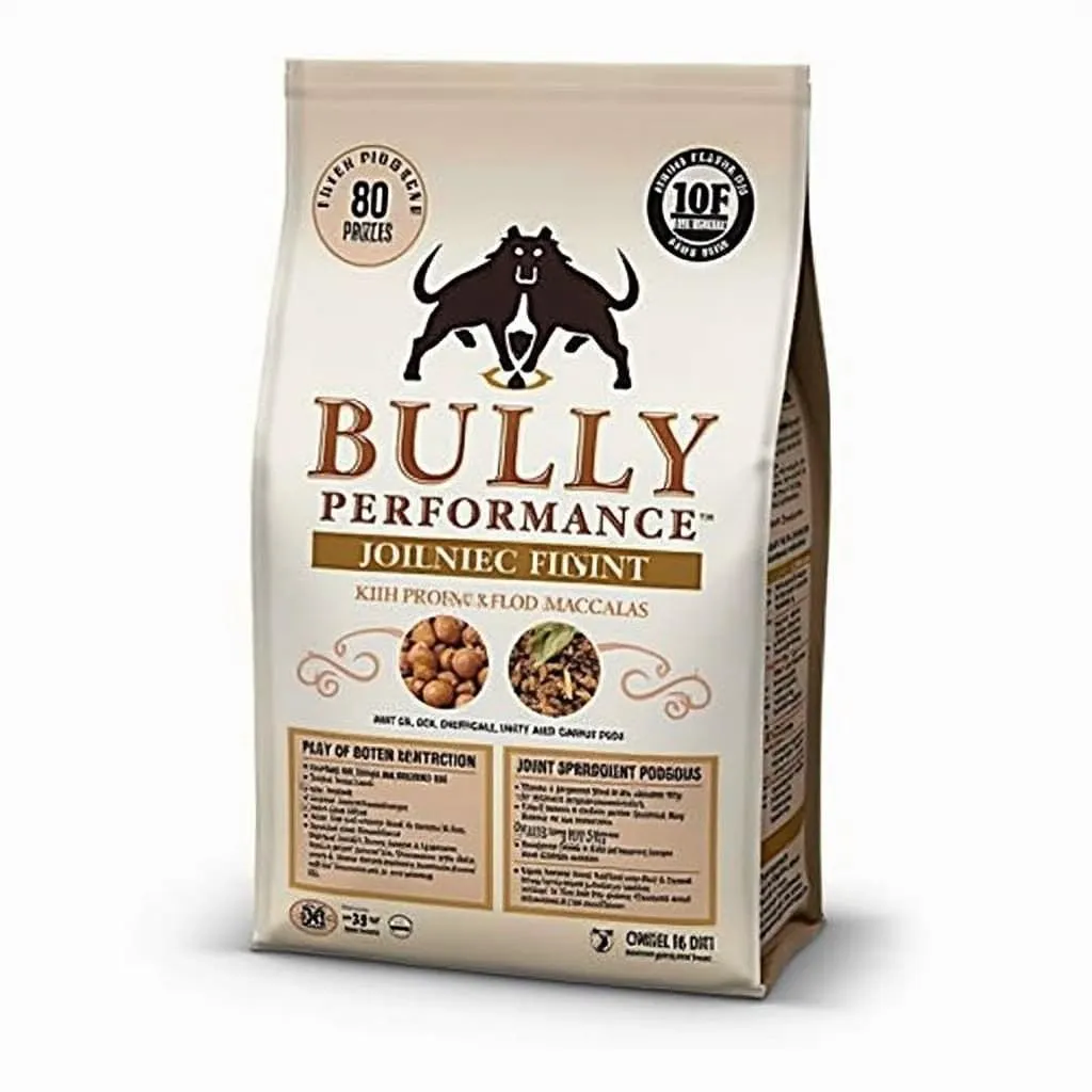 Bully Performance Dog Food Packaging