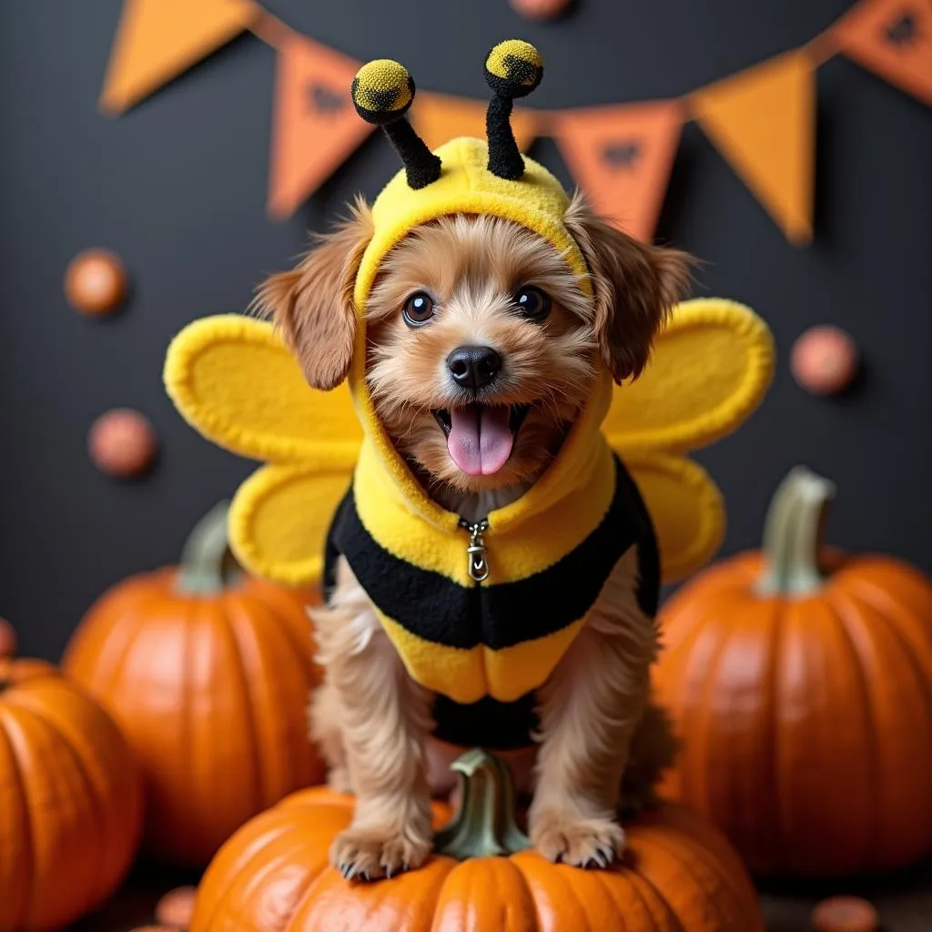 Bumble Bee Costume for Dogs on Halloween