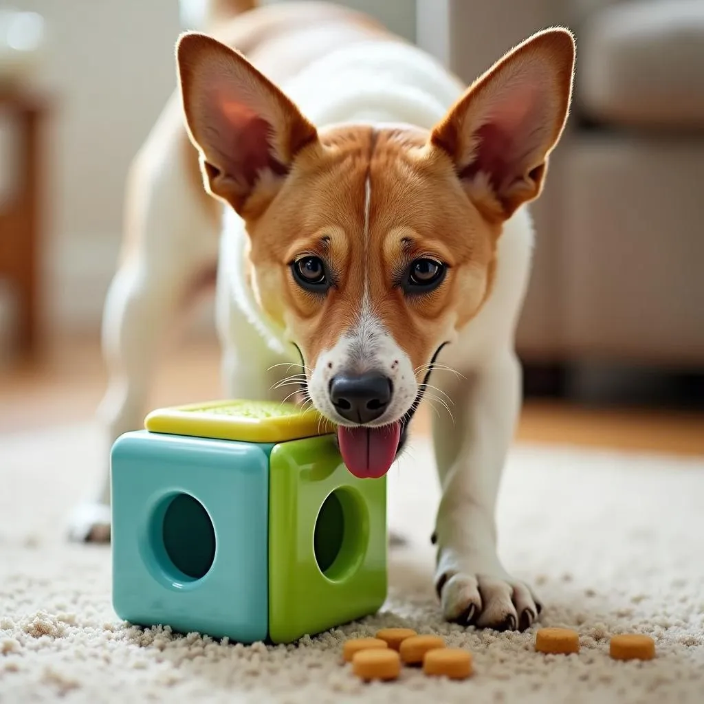 Buster Cube For Dogs: A Happy Pup