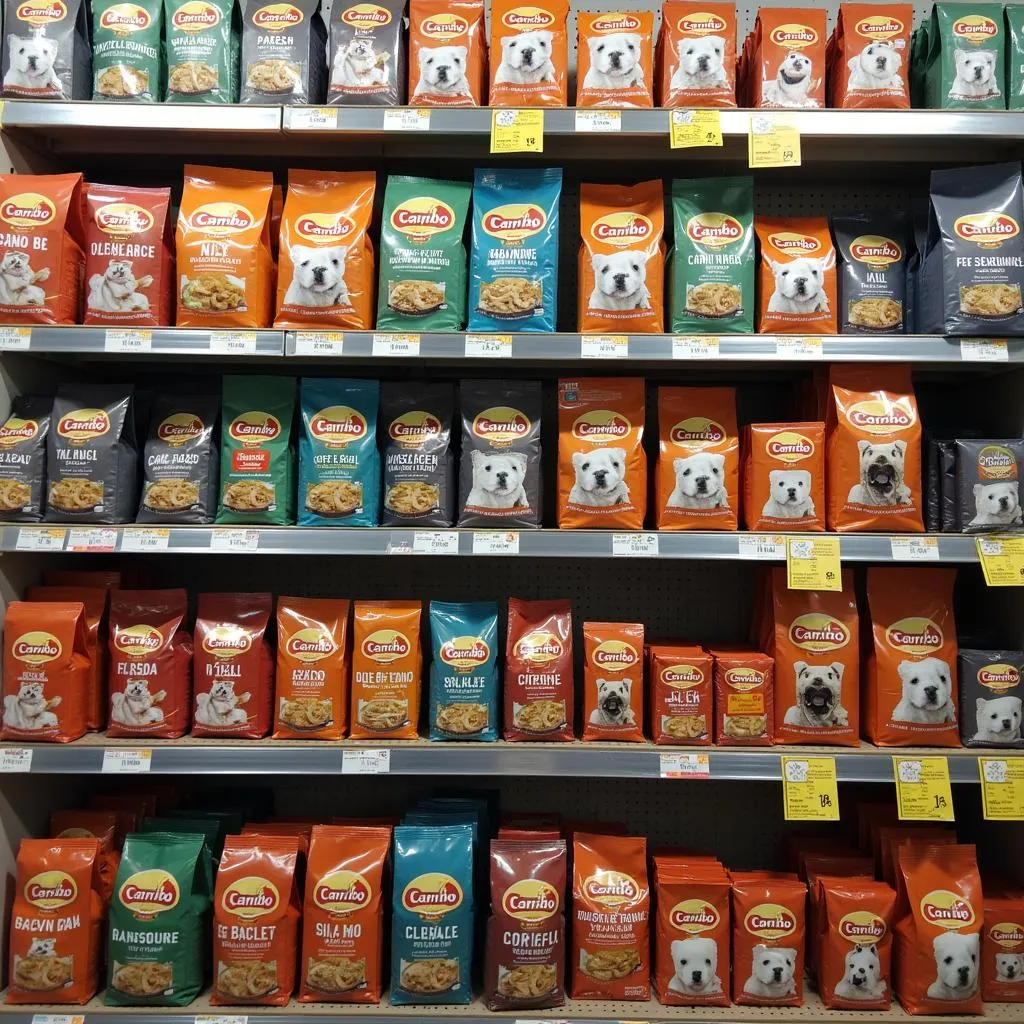 Canbo Dog Food available in major pet stores in Hanoi