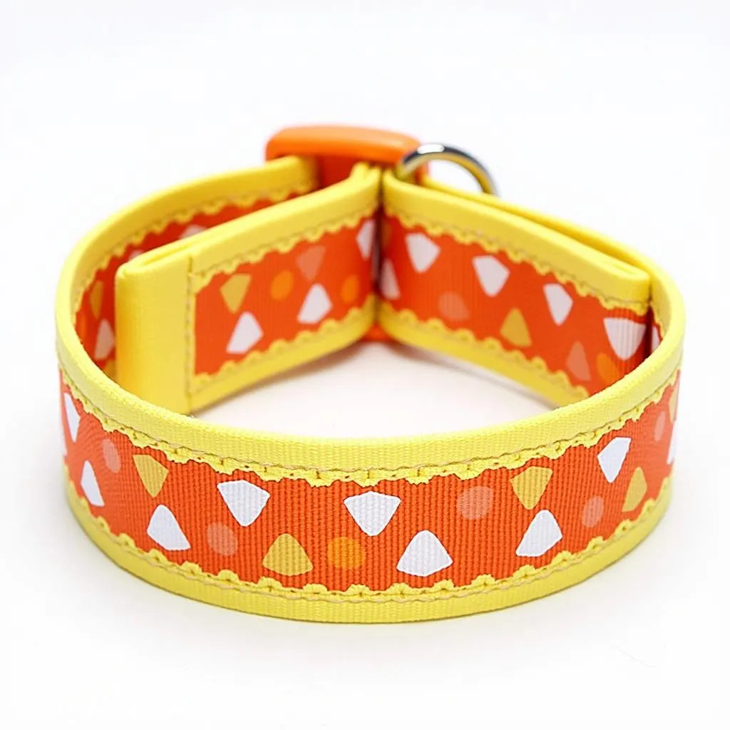 Candy Corn Dog Collar for a Stylish Pup