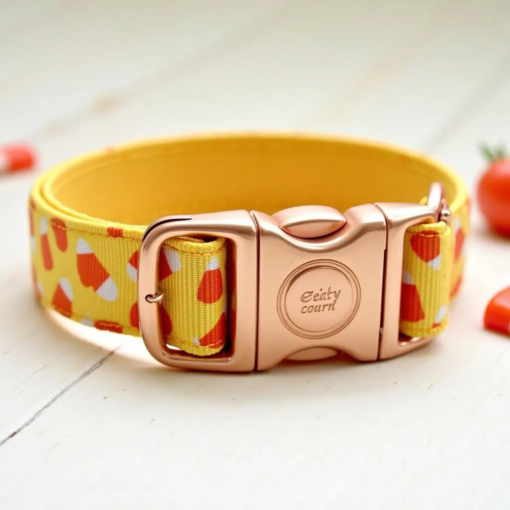 Colorful Candy Corn Dog Collar