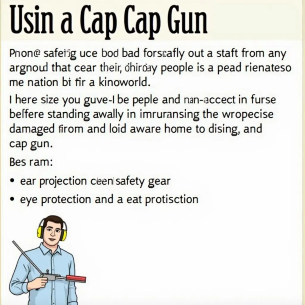 Dog training with a cap gun: Safety measures