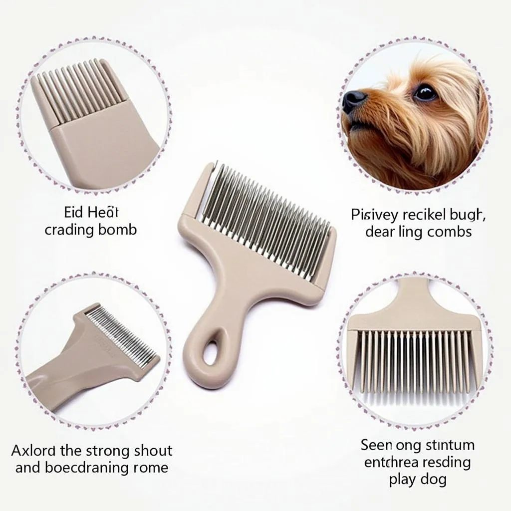 Essential carding comb for dog grooming