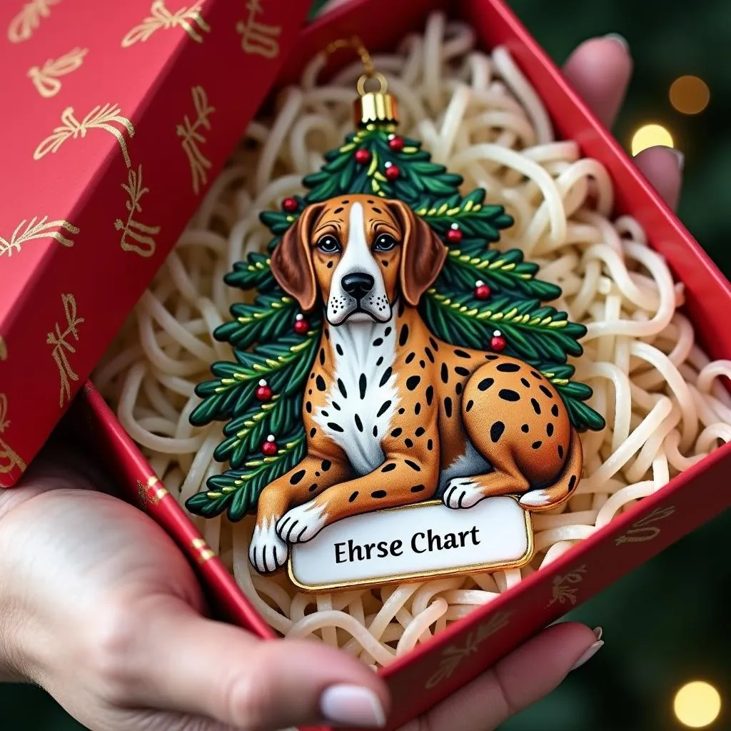 Catahoula Leopard Dog Christmas Ornament as a Gift