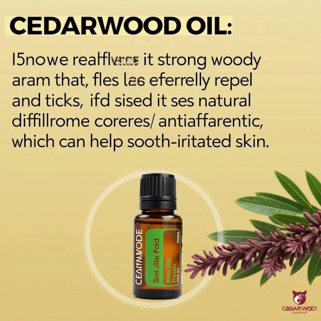 Cedarwood Oil for Dog Flea and Tick Repellent