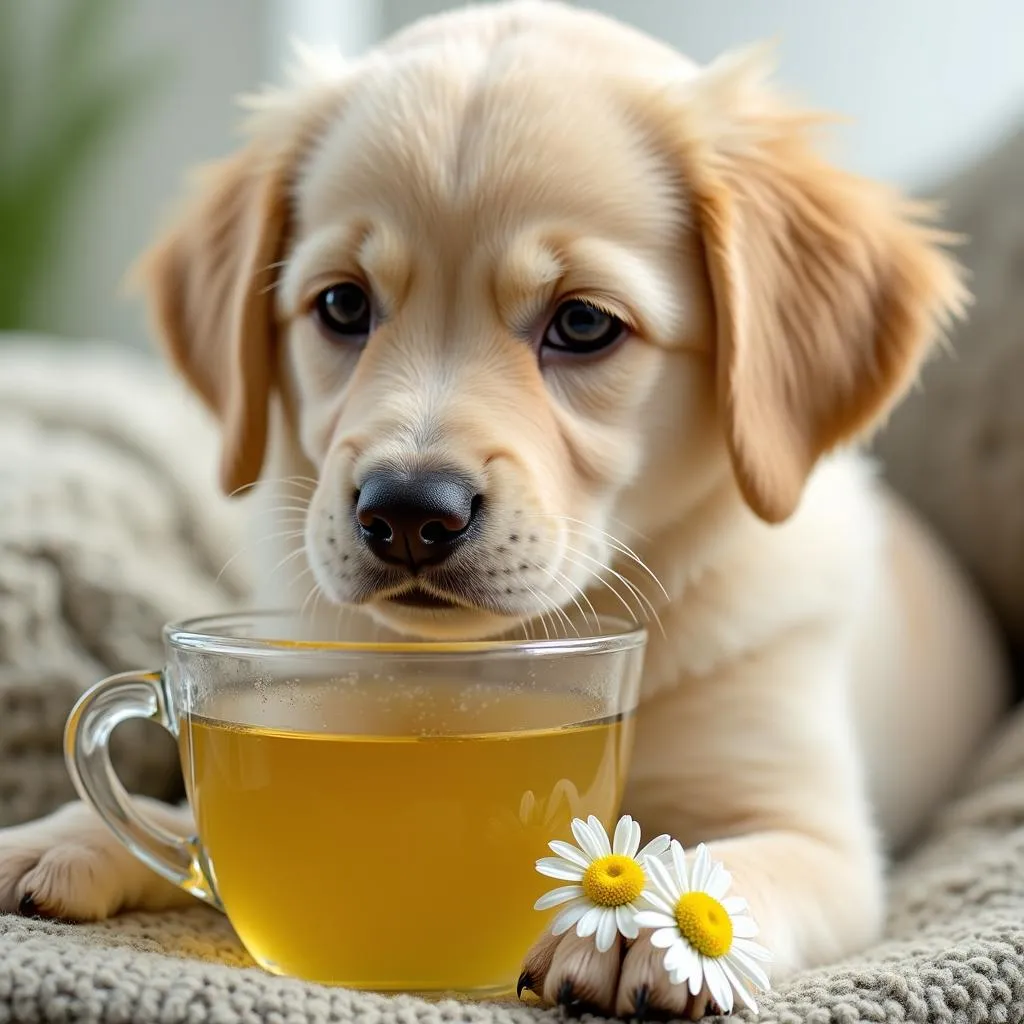 Chamomile tea for dog allergies