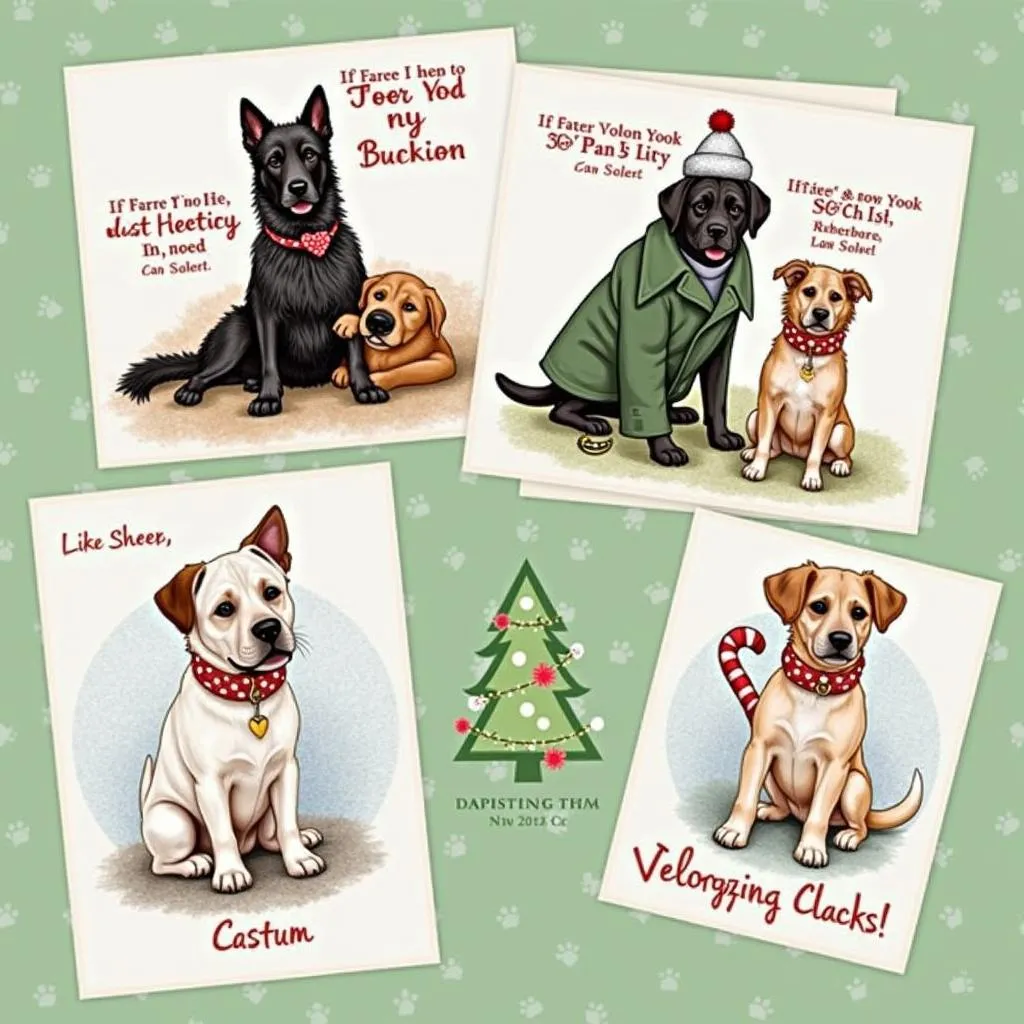 Charity Christmas Cards Featuring Adorable Dogs: Helping Shelters and Animals in Need