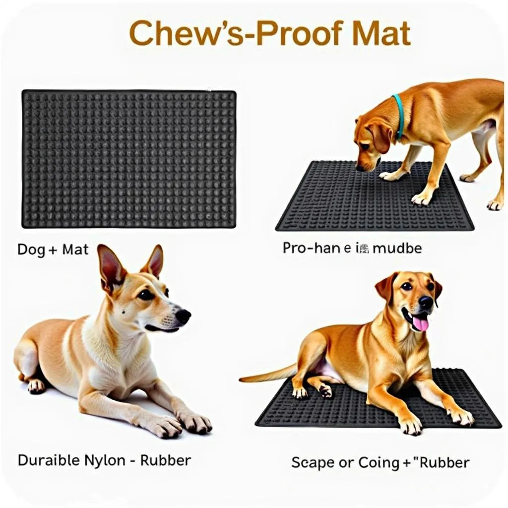 Chew-Proof Dog Mat for Heavy Chewers