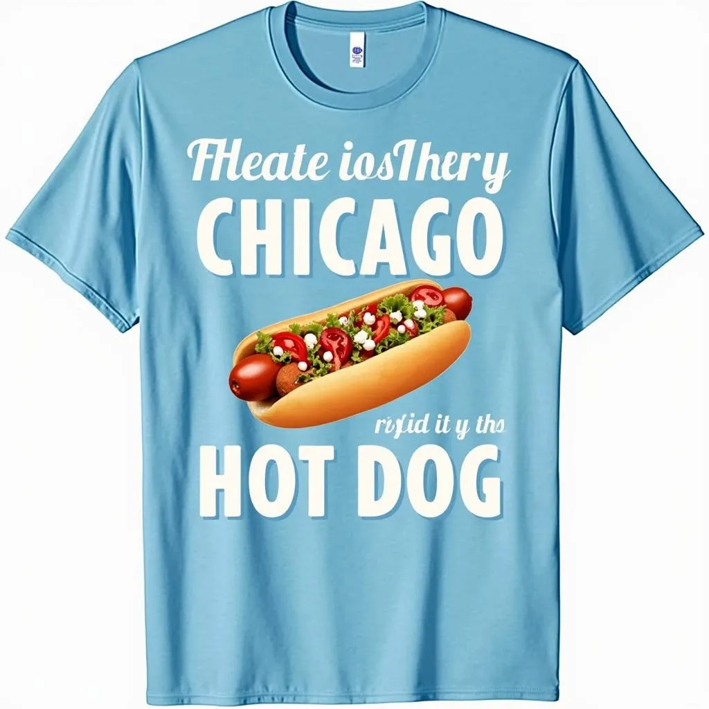 Chicago Hot Dog T-shirt Design