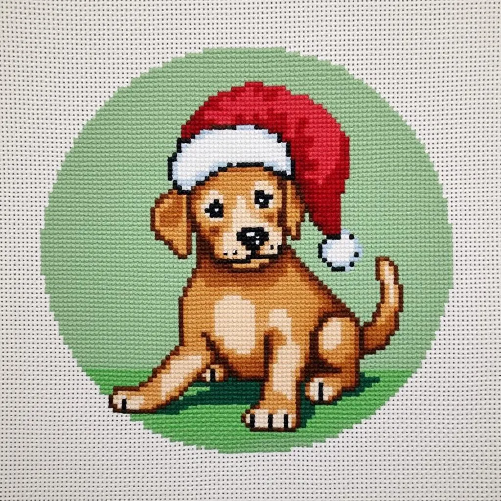 Step-by-Step Guide to Christmas Dog Cross Stitch