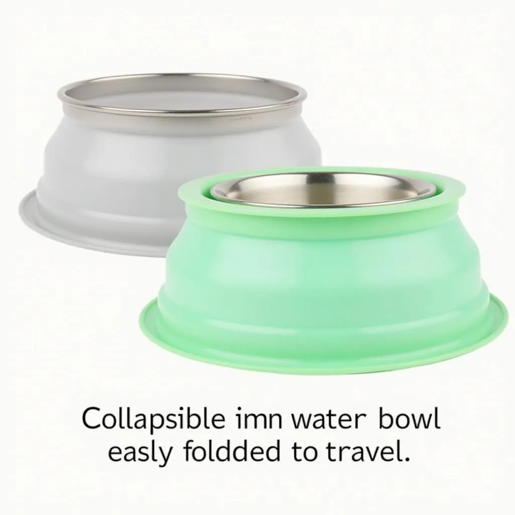 Collapsible Dog Water Bowl for Travel