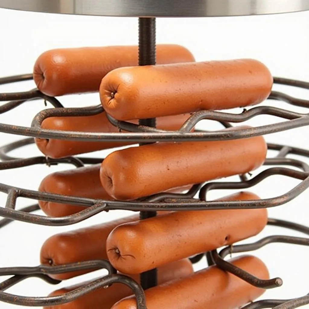 Commercial Hot Dog Cooker Rotating Spits