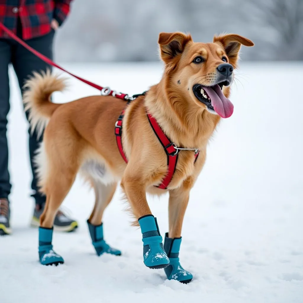 Dog boots for protection and style