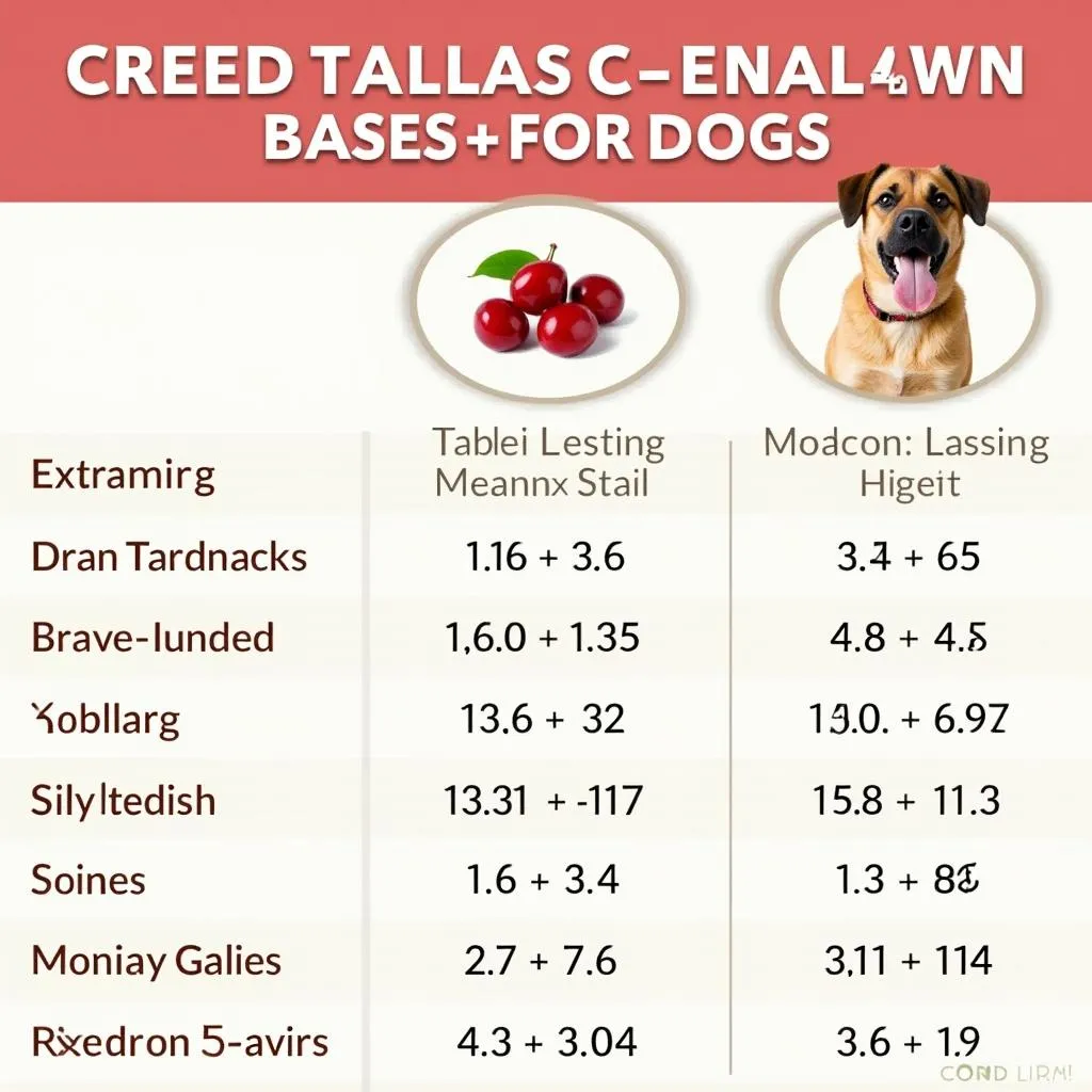 Cranberry Tablets Dosage Guide for Dogs