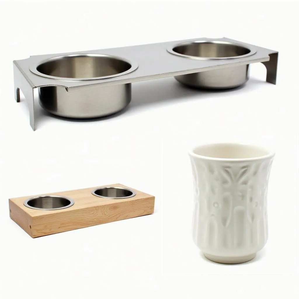 Custom dog bowl holders come in a variety of styles, including modern, rustic, and elegant options