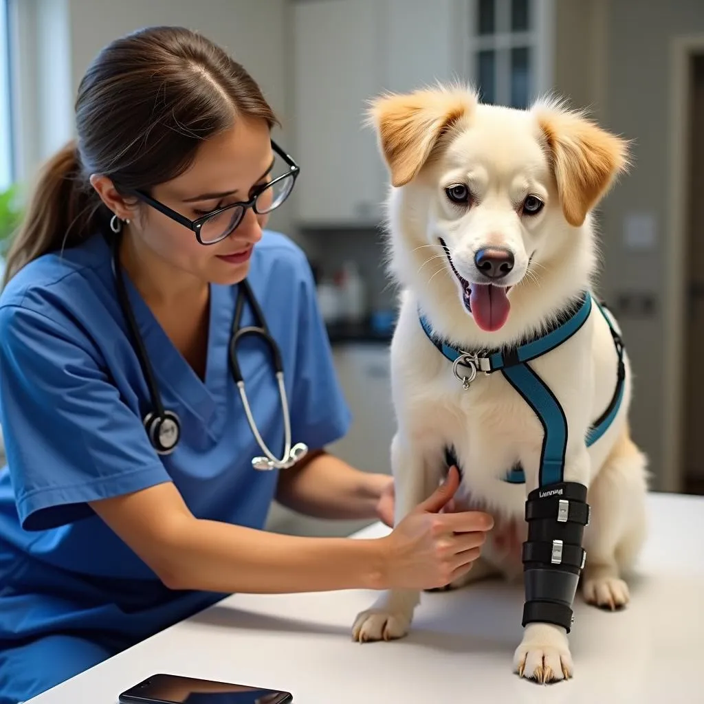 Custom-fitted Dog Braces Providing Support and Stability