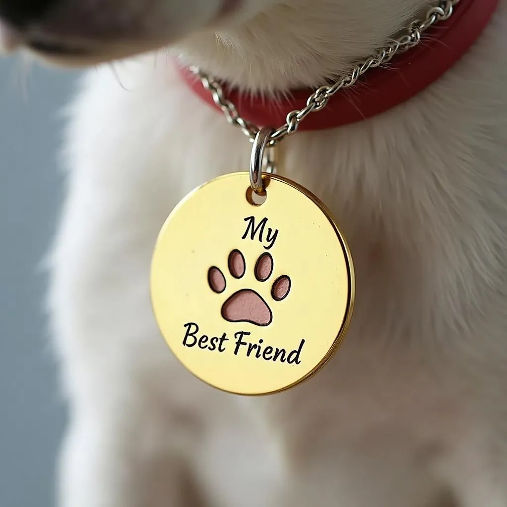 Custom Gold Dog Tags for Dogs