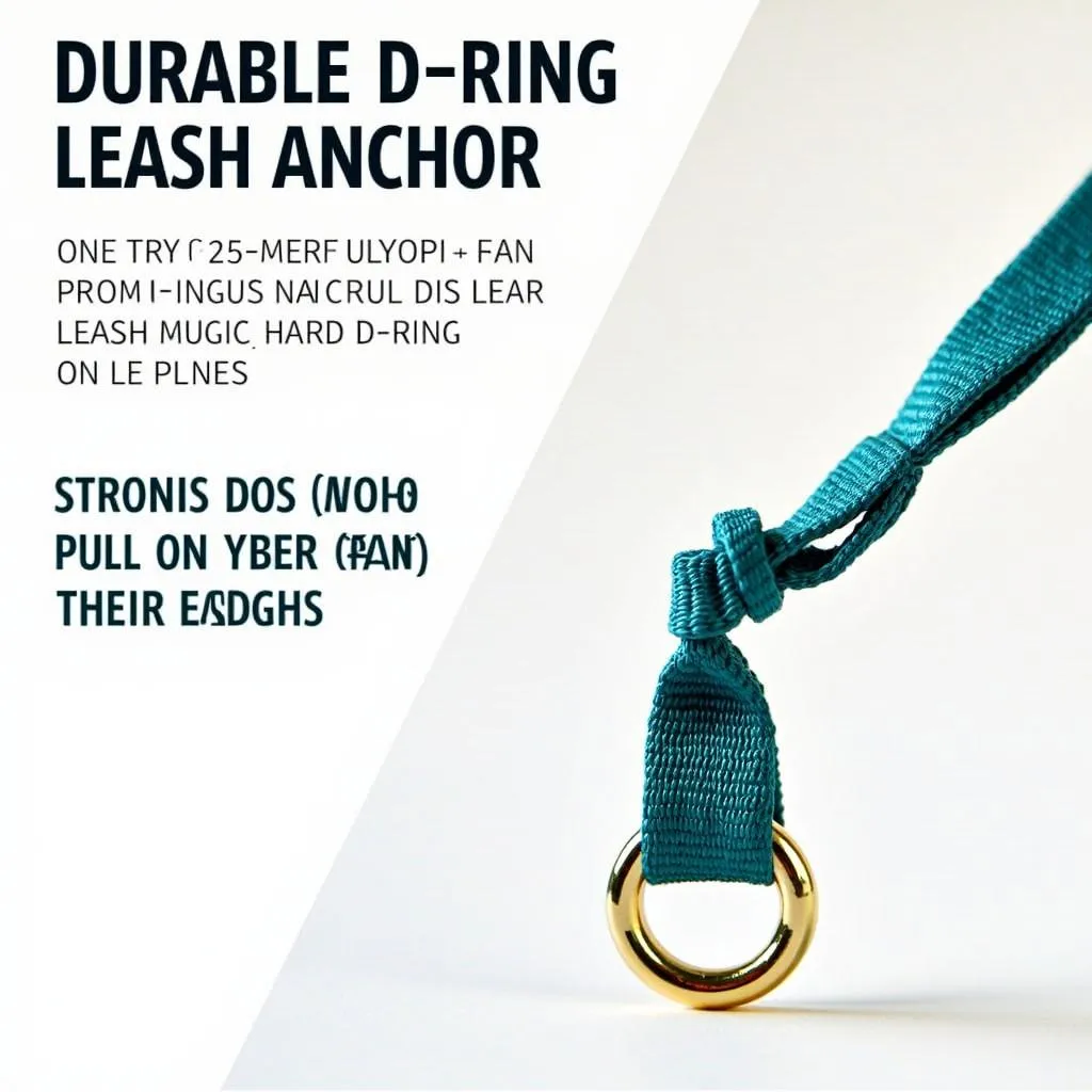 Durable D-Ring Leash Anchor for Strong Dogs