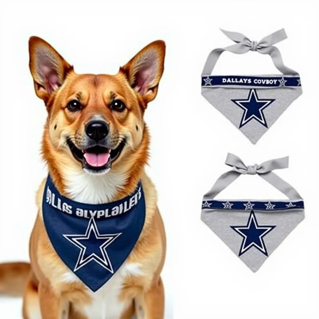 Dallas Cowboys dog bandana design