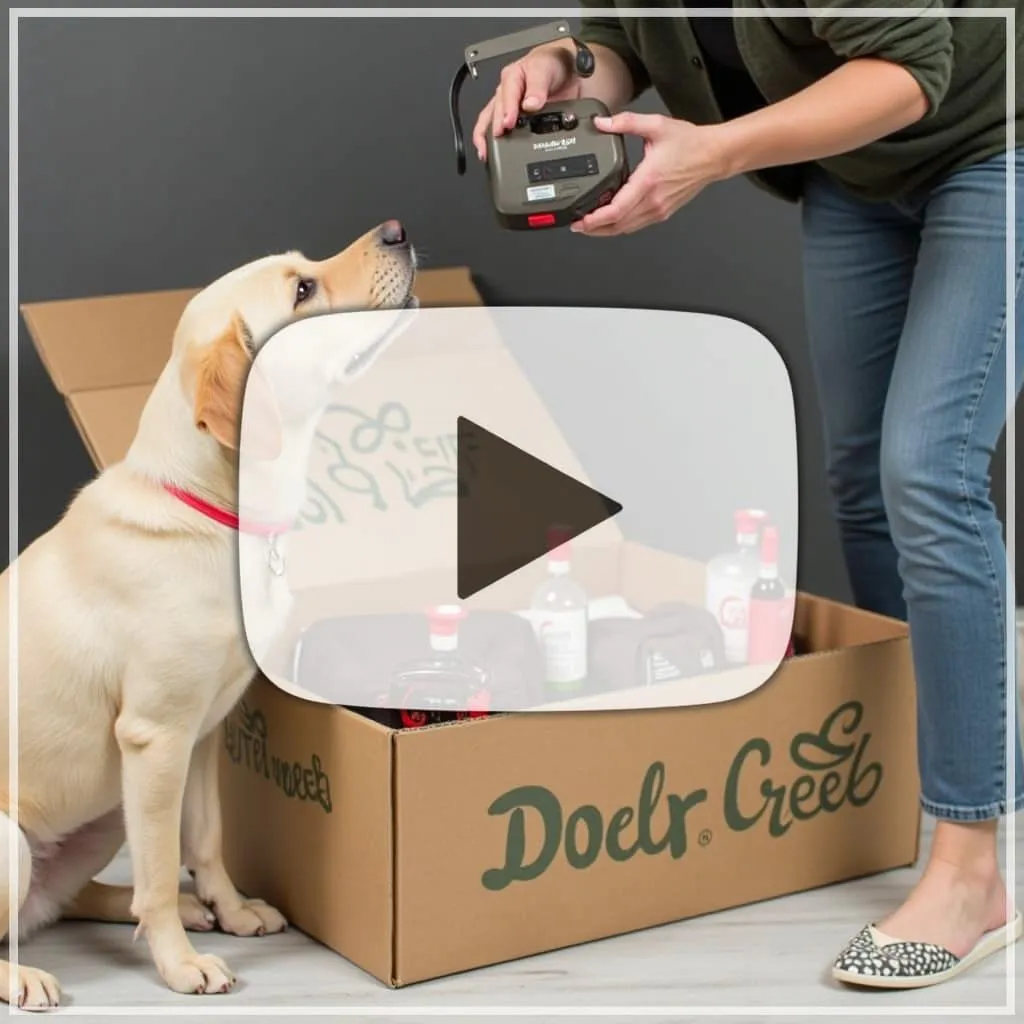 Unboxing Deer Creek Dog Box for your dog