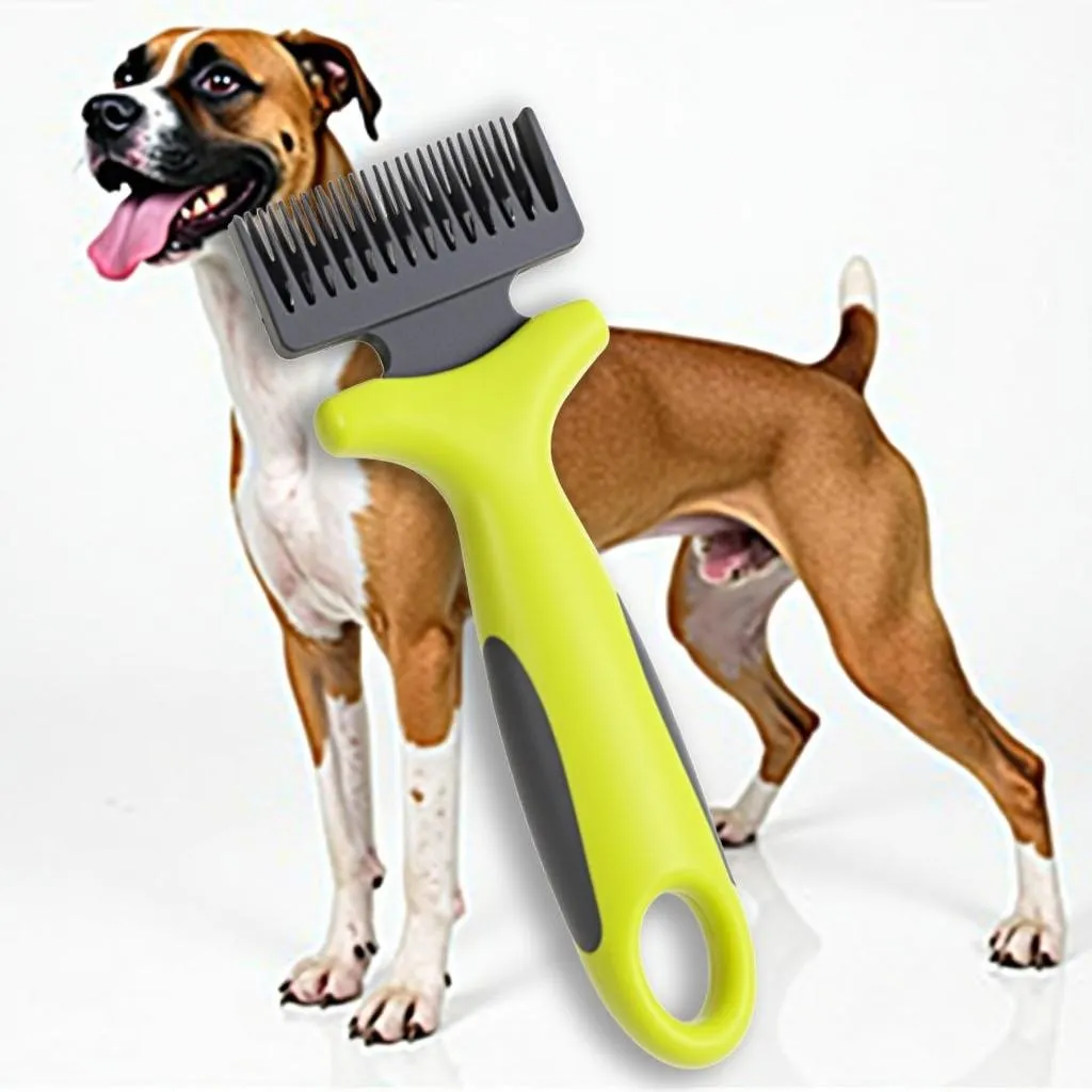 Dematting tool for boxer dogs